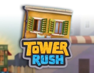 Tower Rush slot logo by Galaxsys at Trickz Casino
